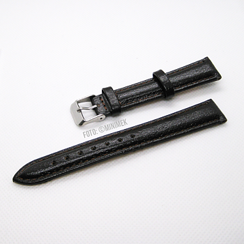 Mörkbrunt 16 mm armband av kalvläder.