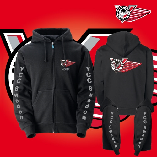 Zip hood med armtryck region