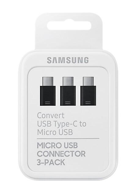 Samsung Adapter 3-pack USB-C till Micro-USB - Svart