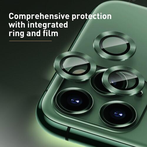 Baseus Alloy Linsskydd för iPhone 11 Pro & 11 Pro Max - Silver - 2