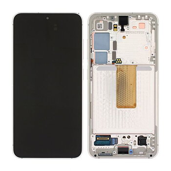 Original Samsung Galaxy S23 5G (SM-S911) Skärm med LCD Display - Kräm