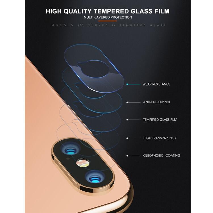 MOCOLO Linsskydd i Härdat Glas för iPhone XS Max - 2