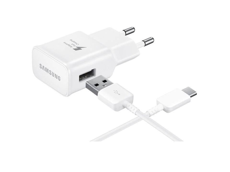 Original Samsung USB-C Snabbladdare EP-TA20 Med 1.5m USB-C Kabel - Vit