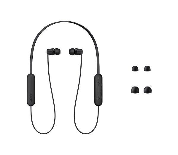 Original Sony WI-C100 Wireless In Ear - Svart - 2