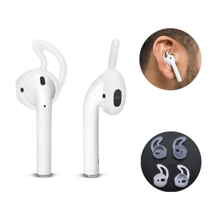 Silikon-earhooks för Apple AirPods - Vit - 2