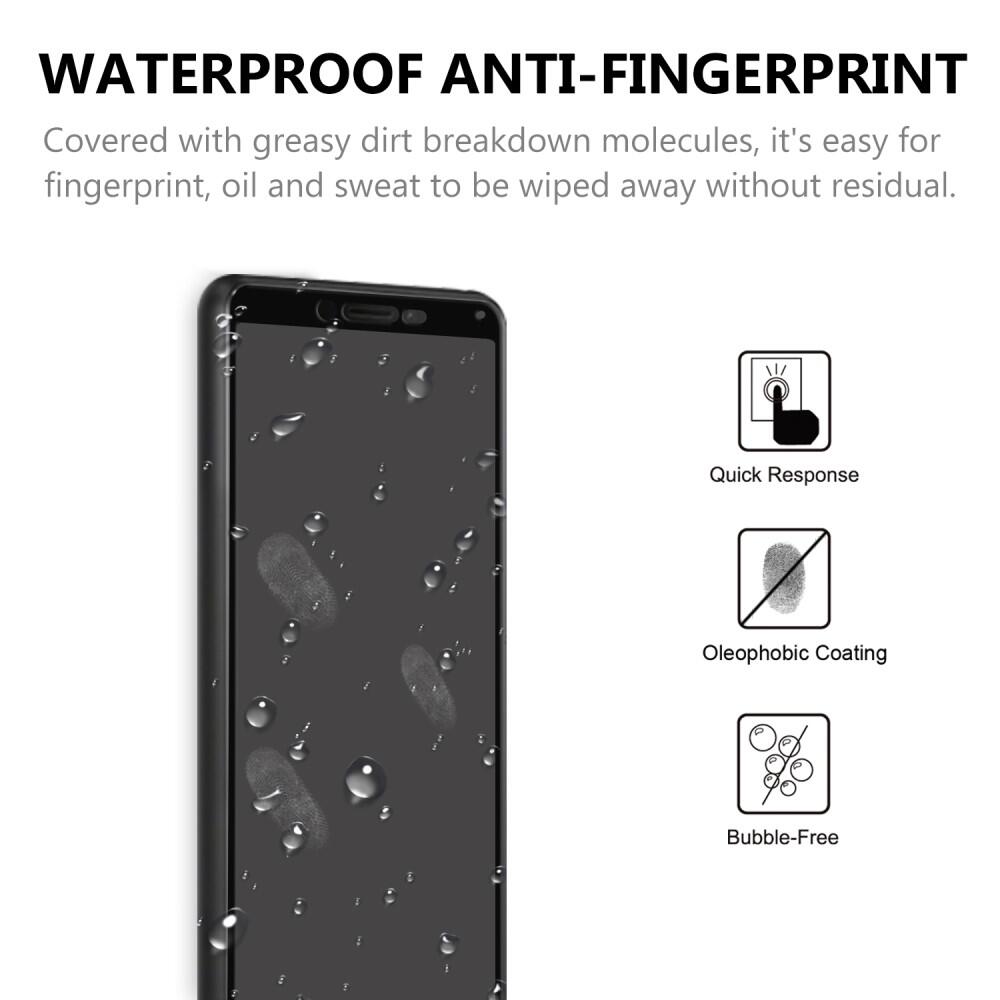 Heltäckande Skärmskydd Härdat Glas för Sony Xperia 10 II - 4