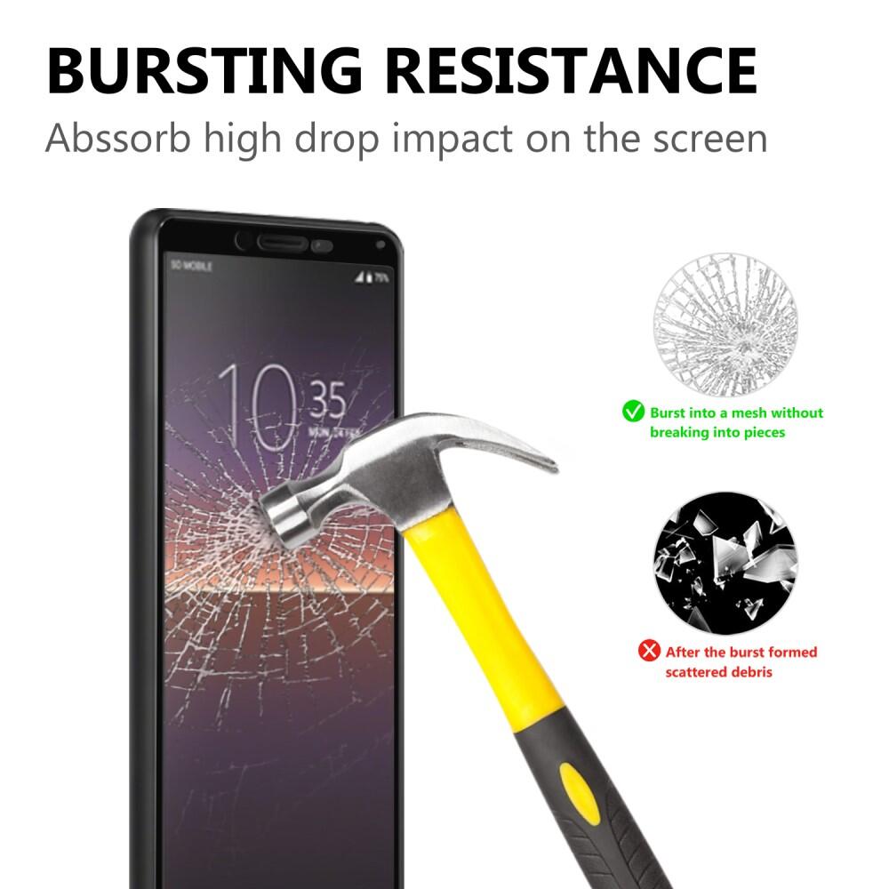 Heltäckande Skärmskydd Härdat Glas för Sony Xperia 10 II - 2