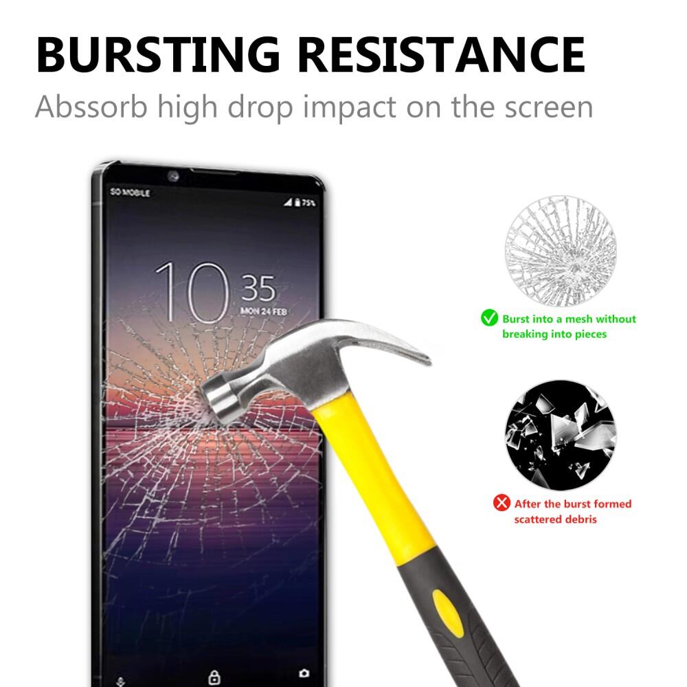 Heltäckande Skärmskydd Härdat Glas för Sony Xperia 1 II - 3