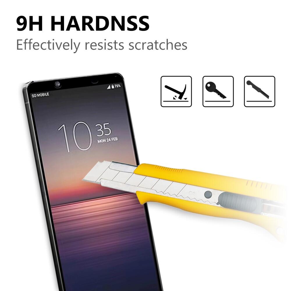 Heltäckande Skärmskydd Härdat Glas för Sony Xperia 1 II - 2