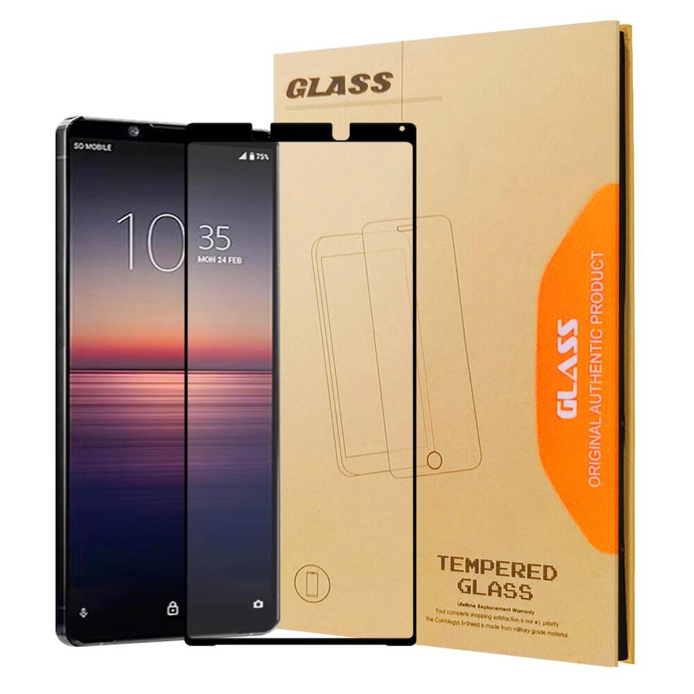 Heltäckande Skärmskydd Härdat Glas för Sony Xperia 1 II - 6