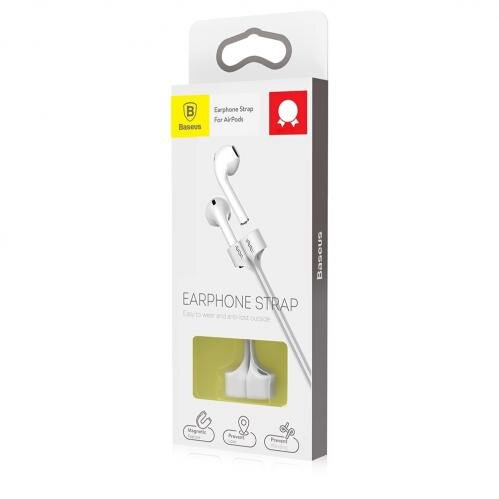 Baseus Earphone Strap för AirPods - Vit - 2