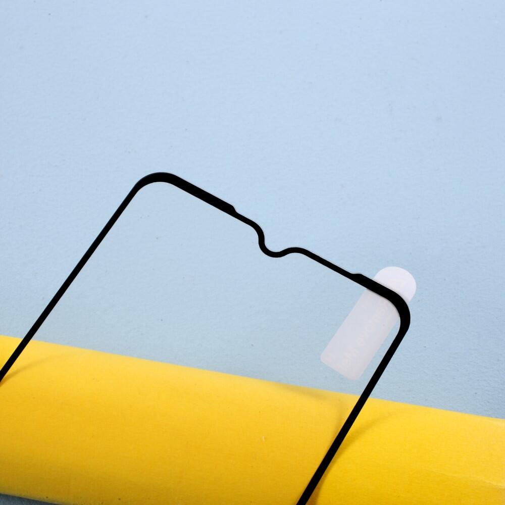 Heltäckande Skärmskydd Härdat Glas för Samsung Galaxy A12/A32 - Svart (yttre ram) - 3