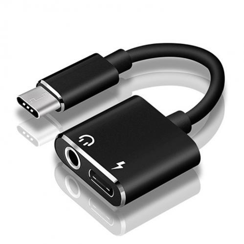 Adapter USB-C - 3,5mm - USB-C Ladda & Lyssna - Rosa - 2