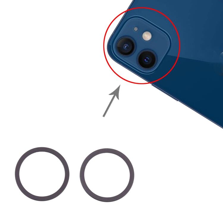 Original iPhone 12 Kameraring (2-pack) - Blå