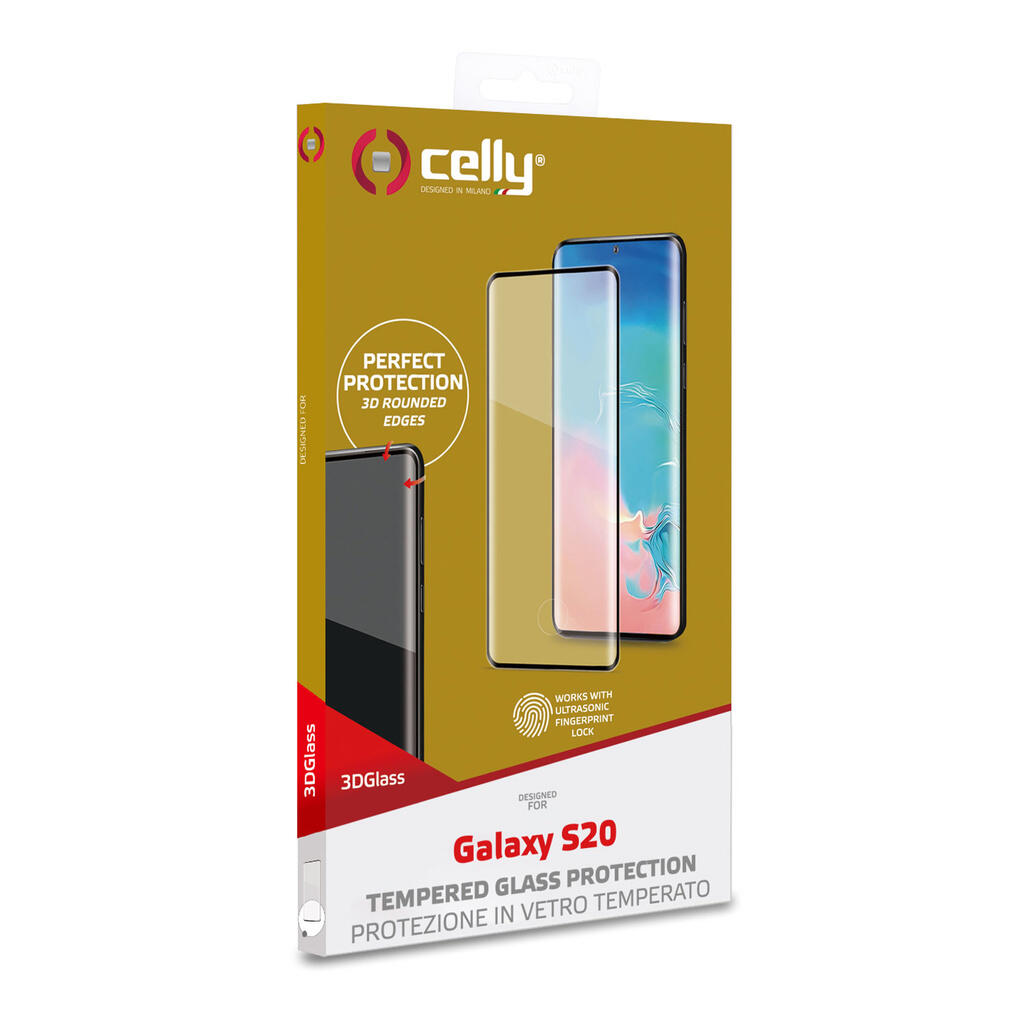 Samsung Galaxy S20 Celly 3D Skärmskydd i Härdat Glas - 2