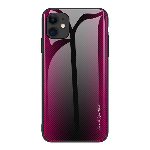 Carbon Fibre Skal för iPhone 12/12 Pro - Röd