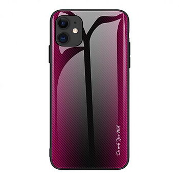 Carbon Fibre Skal för iPhone 12/12 Pro - Röd