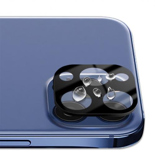 MOCOLO Linsskydd i Härdat Glas för iPhone 12 Pro Max - Svart - 2