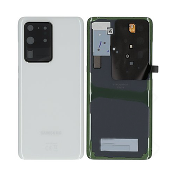 Samsung Galaxy S20 Ultra Baksida Med Tejp - Vit