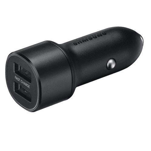 Original Samsung Fast Charge Billaddare 15W 2x USB - Svart - 2