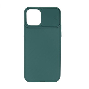 Silikonkameraskydd stötsäkert skal för iPhone 11 Pro Max - Grön