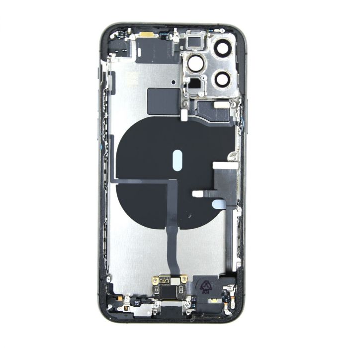 iPhone 11 Pro Komplett Baksida Med Alla Flex Kablar - Svart - Original - 2