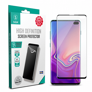 SiGN 3D Curved Skärmskydd Härdat Glas för Samsung Galaxy S10 Plus