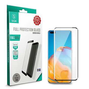 SiGN Heltäckande Skärmskydd i Härdat Glas för Huawei P40