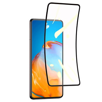 Baseus Heltäckande Curved Skärmskydd för Huawei P40 (2-pack) - Svart