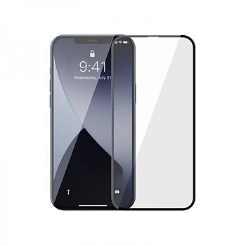 Baseus Heltäckande Skärmskydd Härdat Glas iPhone 12 Pro Max (Svart Ram) - 2-pack