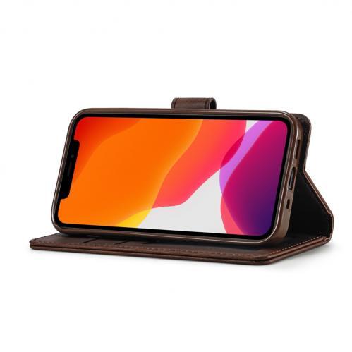 LC.IMEEKE Plånboksfodral för iPhone 12/12 Pro - Mörkbrun - 2