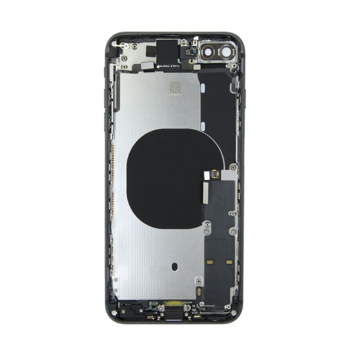 iPhone 8 Plus Komplett Baksida Med Alla Flex Kablar Original - Svart - 2