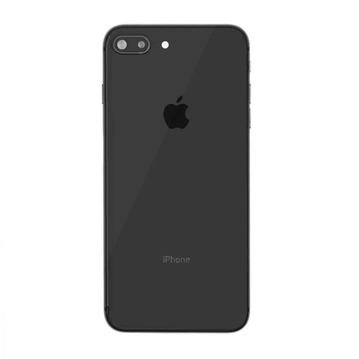 iPhone 8 Plus Komplett Baksida Med Alla Flex Kablar Original - Svart