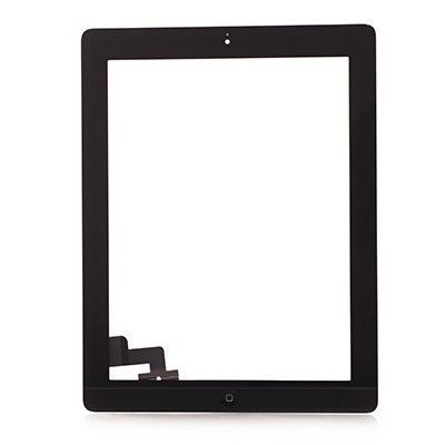 Apple iPad 2 Komplett Glas & Digitizer Med Delar - Svart