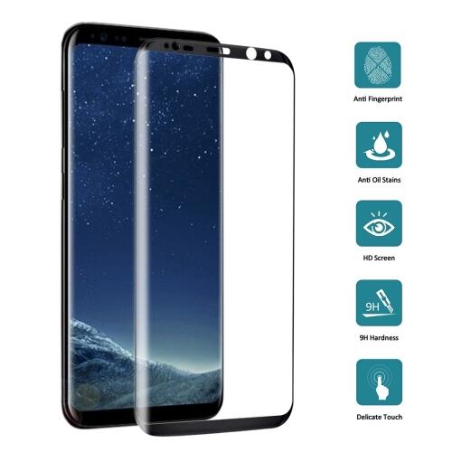 Samsung Galaxy S8 Skärmskydd 3D Curved härdat glas - 3