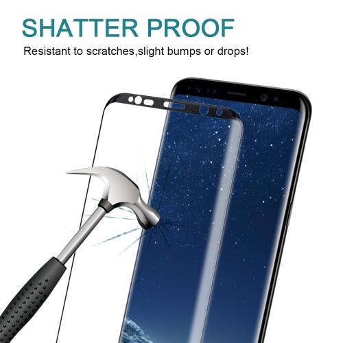 Samsung Galaxy S8 Skärmskydd 3D Curved härdat glas - 2
