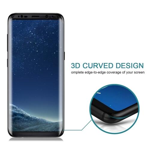 Samsung Galaxy S8 Skärmskydd 3D Curved härdat glas - 4