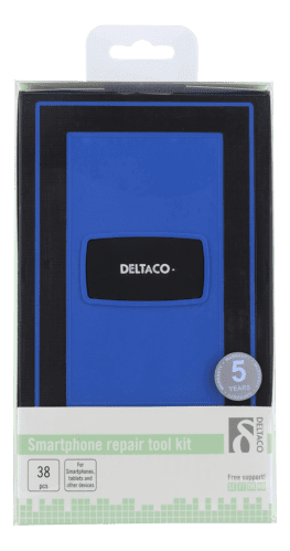 Deltaco Reparationssats och Verktyg för Mobil - 38 delar - 3
