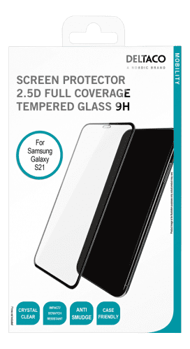 Deltaco 2.5D Skärmskydd i Härdat Glas för Samsung Galaxy S21 - 4