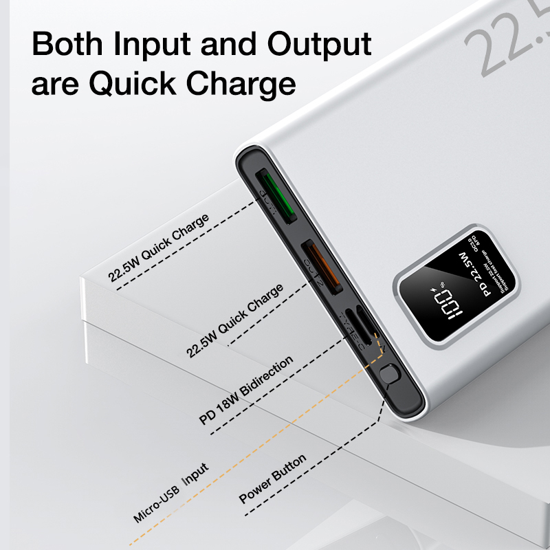SiGN Super Powerbank 20000mAh, 22.5W - Svart - 5