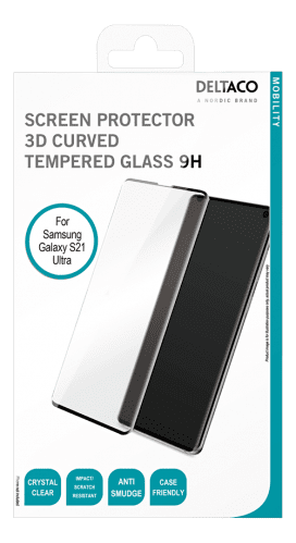 Deltaco 2.5D Skärmskydd i Härdat Glas för Samsung Galaxy S21 Ultra - 4