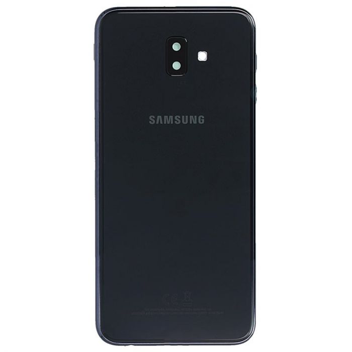 Samsung Galaxy J6 Plus Baksida med tejp - Svart