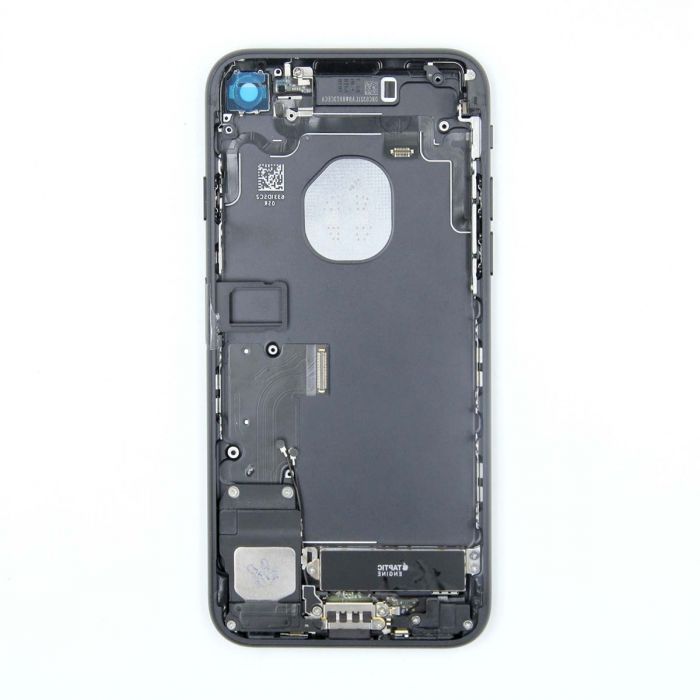 iPhone 7 Komplett Baksida Med Alla Flex Kablar Original - Svart - 2