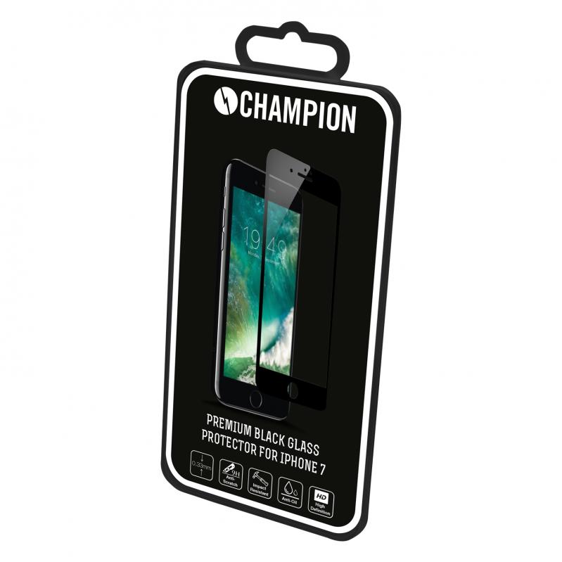 Champion Skärmskydd Glas iPhone 7/8/SE 2 Svart - 3
