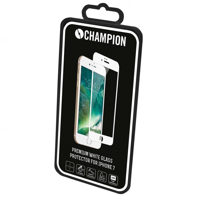Champion Skärmskydd Glas iPhone 7/8/SE 2 Vit - 3