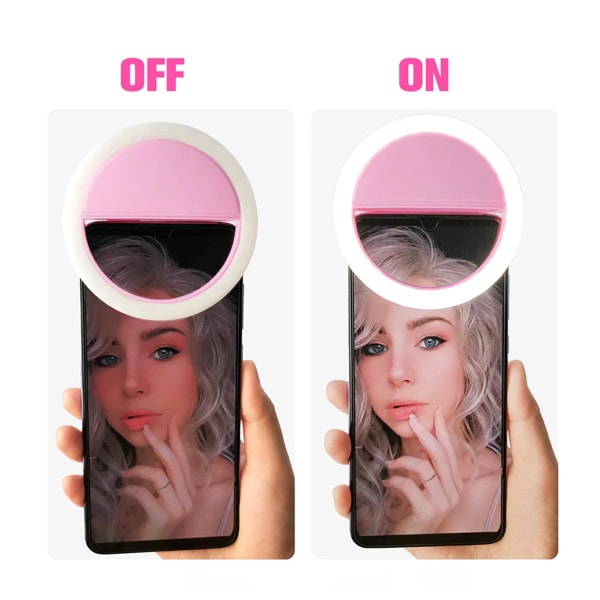 OLED-ljus för selfies / OLED-ljus för smink - Rosa - 3