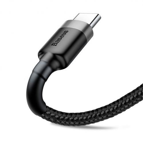 Baseus Cafule USB-C till USB-C, QC 3.0, USB-C PD, 3A 2 m - Grå/Svart - 2
