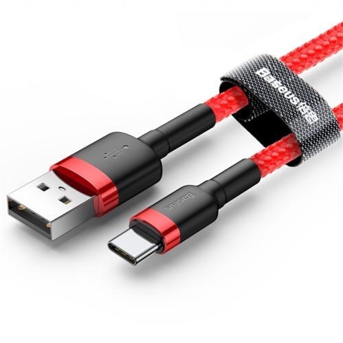 Baseus Cafule USB-C-kabel 3A 0,5 m - Röd - 5