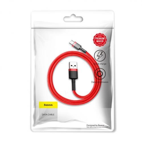 Baseus Cafule USB-C-kabel 3A 0,5 m - Röd - 11