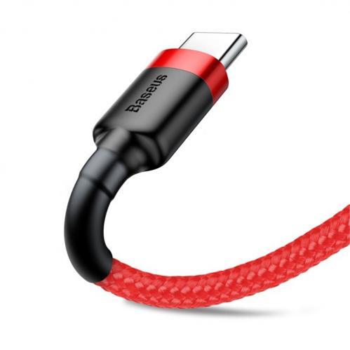 Baseus Cafule USB-C-kabel 3A 0,5 m - Röd - 9